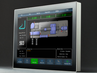 Industrie-Panel-PC mit Multitouch-Display